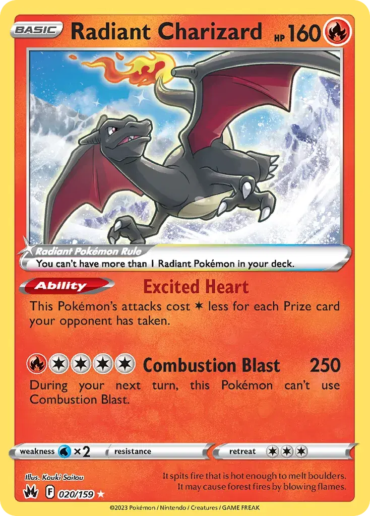 Radiant Charizard Crown Zenith 20
