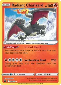 Radiant Charizard Crown Zenith