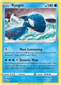 Kyogre Crown Zenith