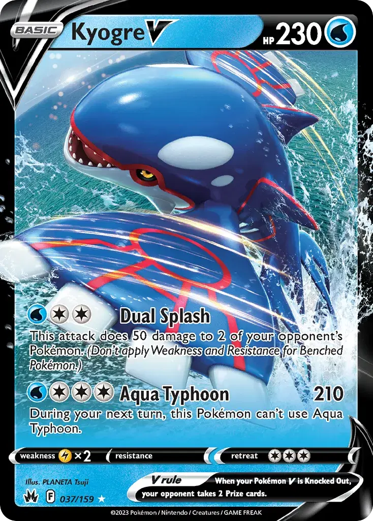 Kyogre V Crown Zenith 37