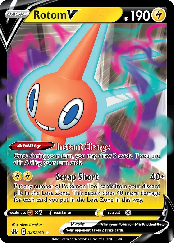 Rotom V Crown Zenith 45