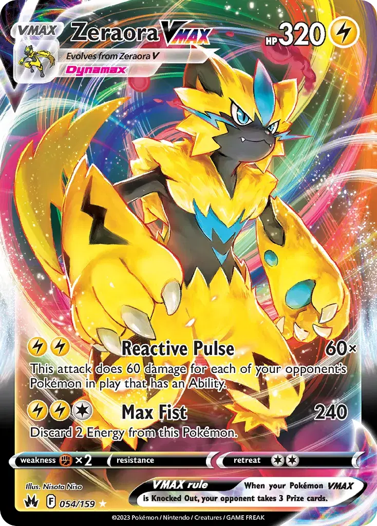 Zeraora VMAX Crown Zenith 54