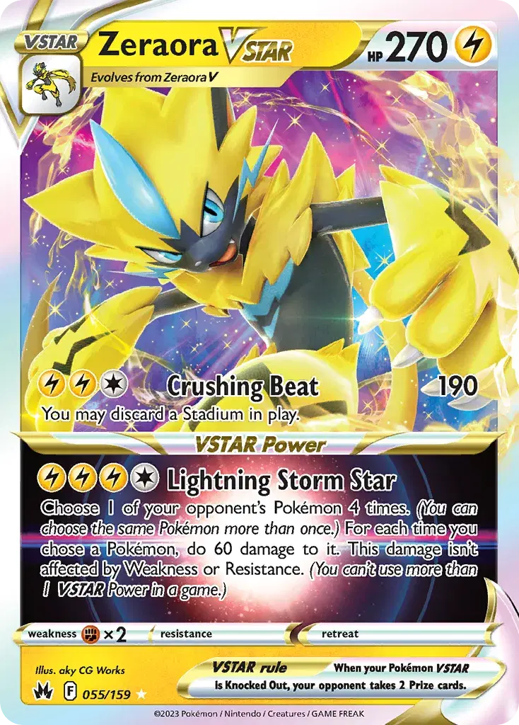 Zeraora VSTAR Crown Zenith 55