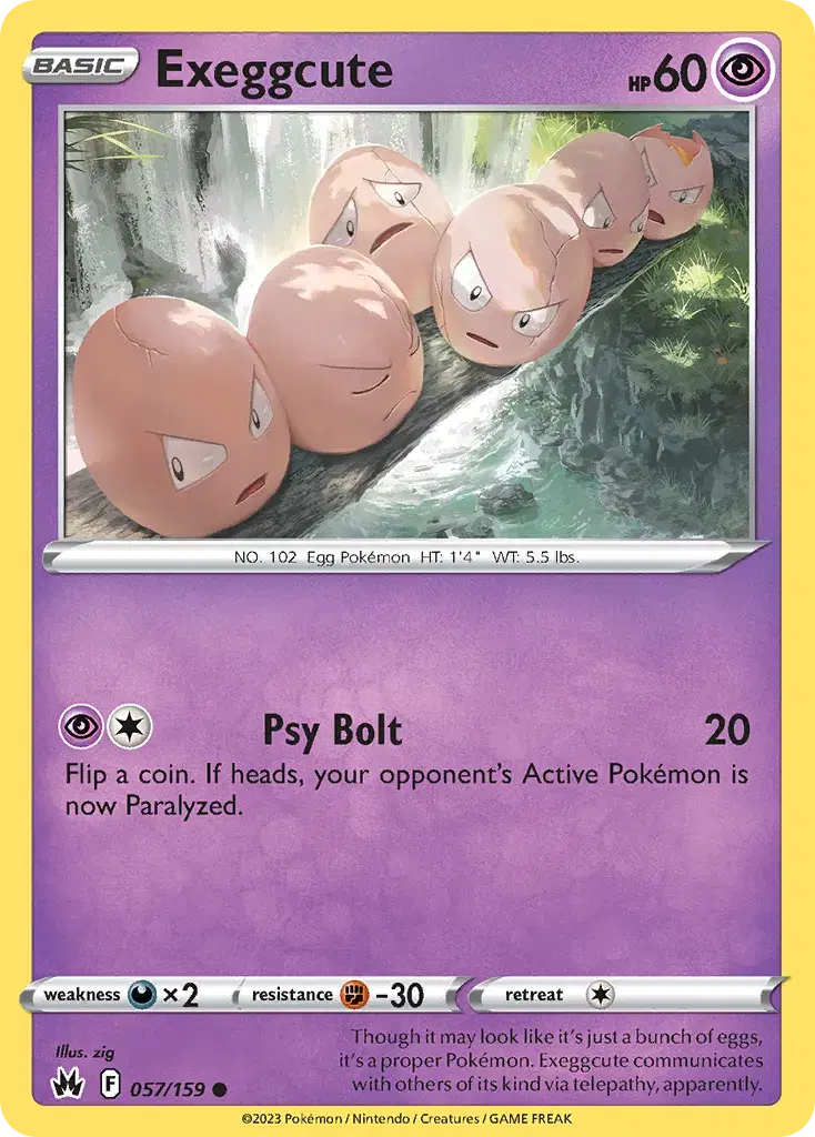 Exeggcute Crown Zenith 57