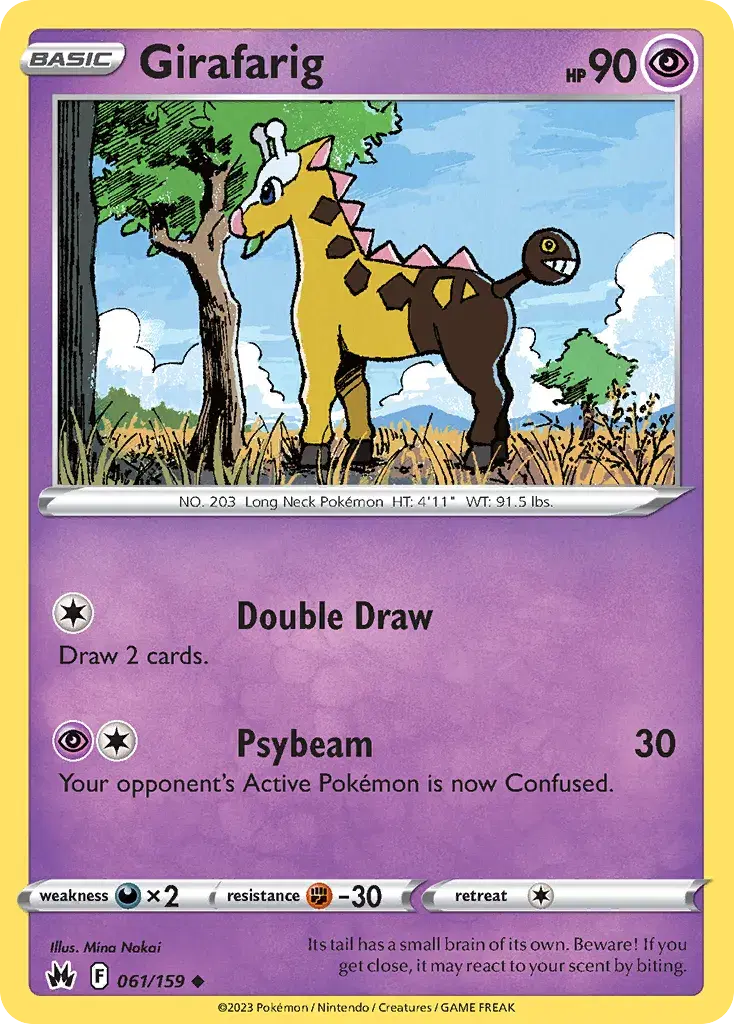 Girafarig Crown Zenith 61