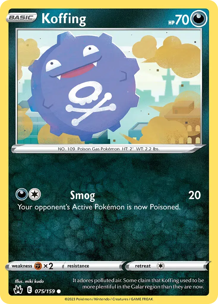 Koffing Crown Zenith 75