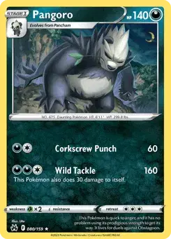 Pangoro Crown Zenith