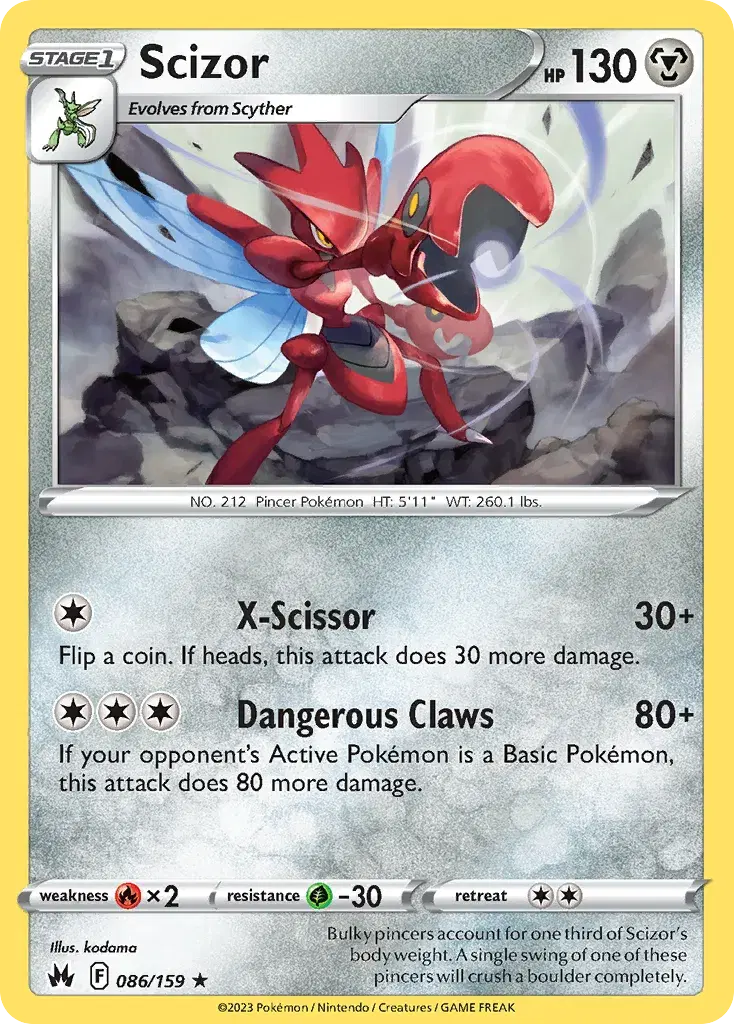 Scizor Crown Zenith 86