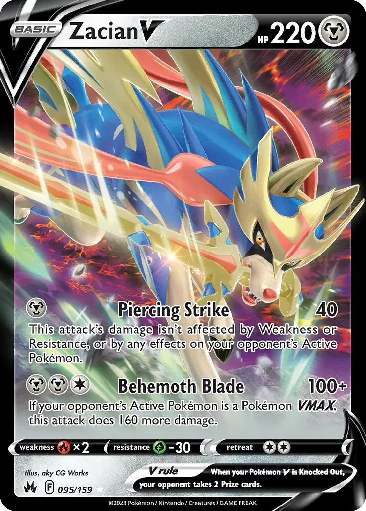 Zacian V Crown Zenith 95