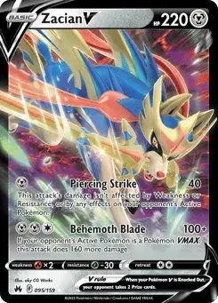 Zacian V Crown Zenith