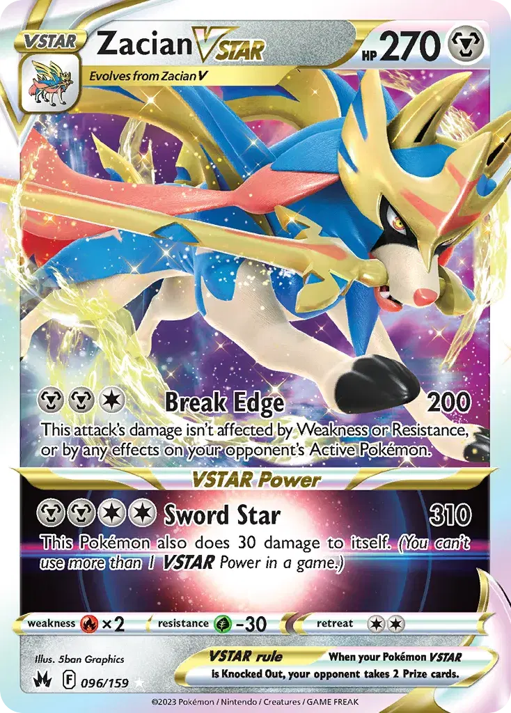 Zacian VSTAR Crown Zenith 96
