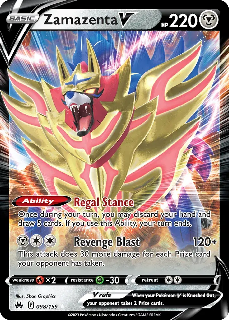 Zamazenta V Crown Zenith 98