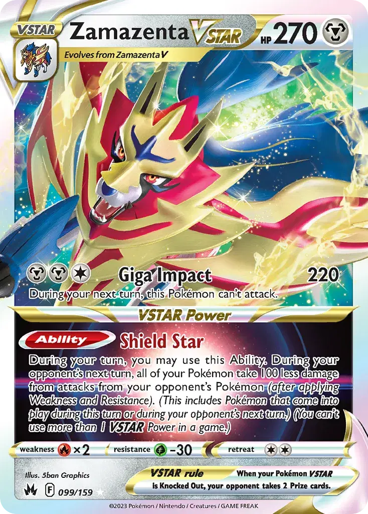 Zamazenta VSTAR Crown Zenith 99