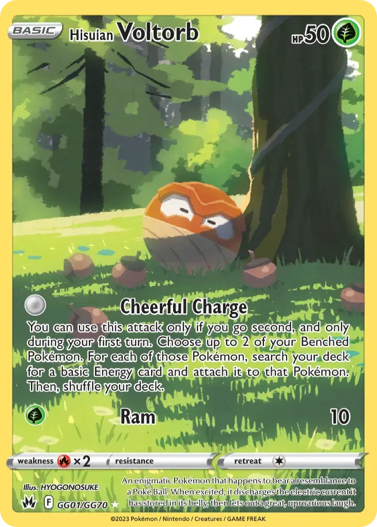 Hisuian Voltorb Crown Zenith Galarian Gallery GG01