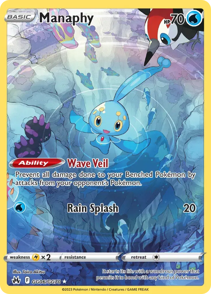 Manaphy Crown Zenith Galarian Gallery GG06
