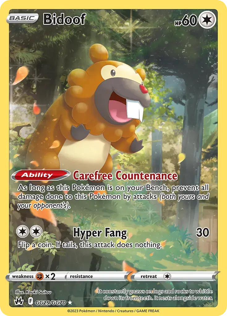Bidoof Crown Zenith Galarian Gallery GG29