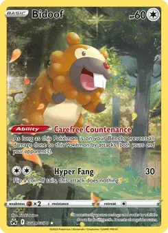 Bidoof Crown Zenith Galarian Gallery