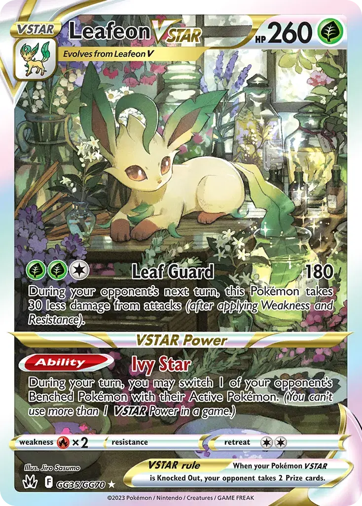 Leafeon VSTAR Crown Zenith Galarian Gallery GG35