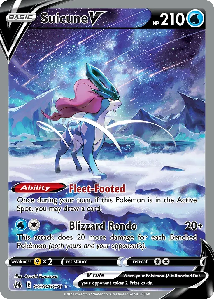 Suicune V Crown Zenith Galarian Gallery GG38