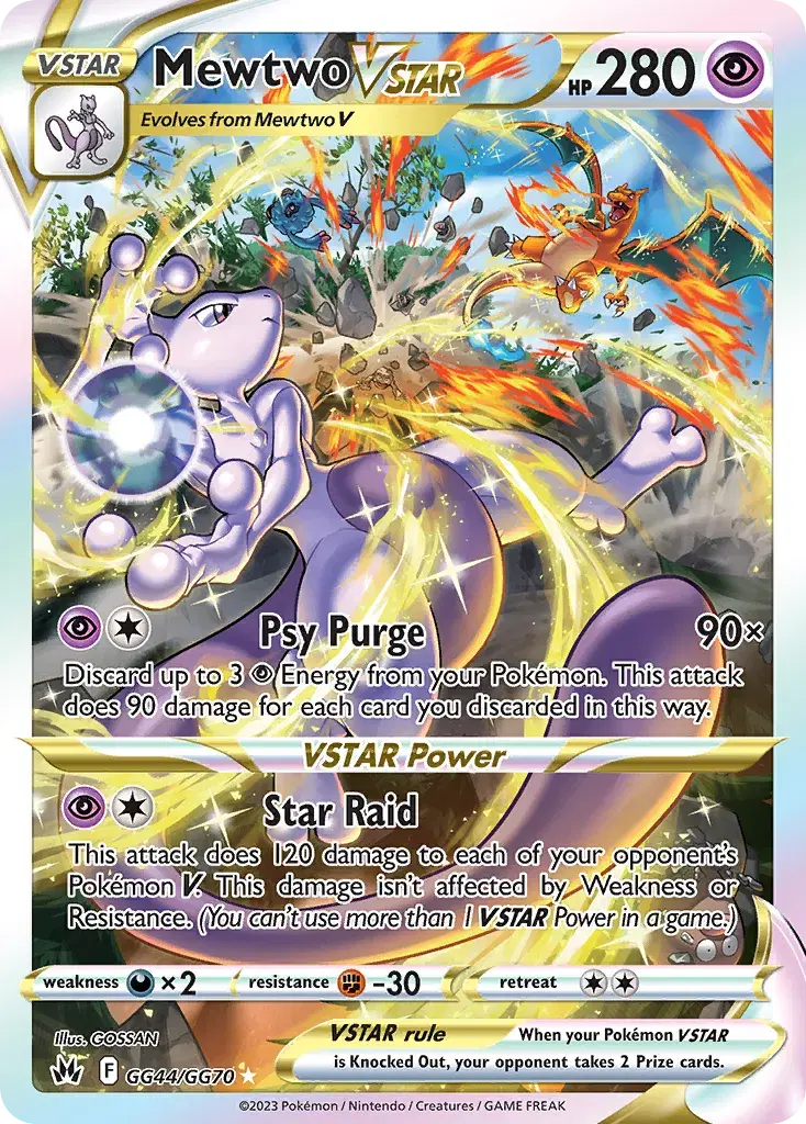 Mewtwo VSTAR Crown Zenith Galarian Gallery GG44