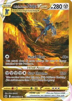 Origin Forme Dialga VSTAR Crown Zenith Galarian Gallery