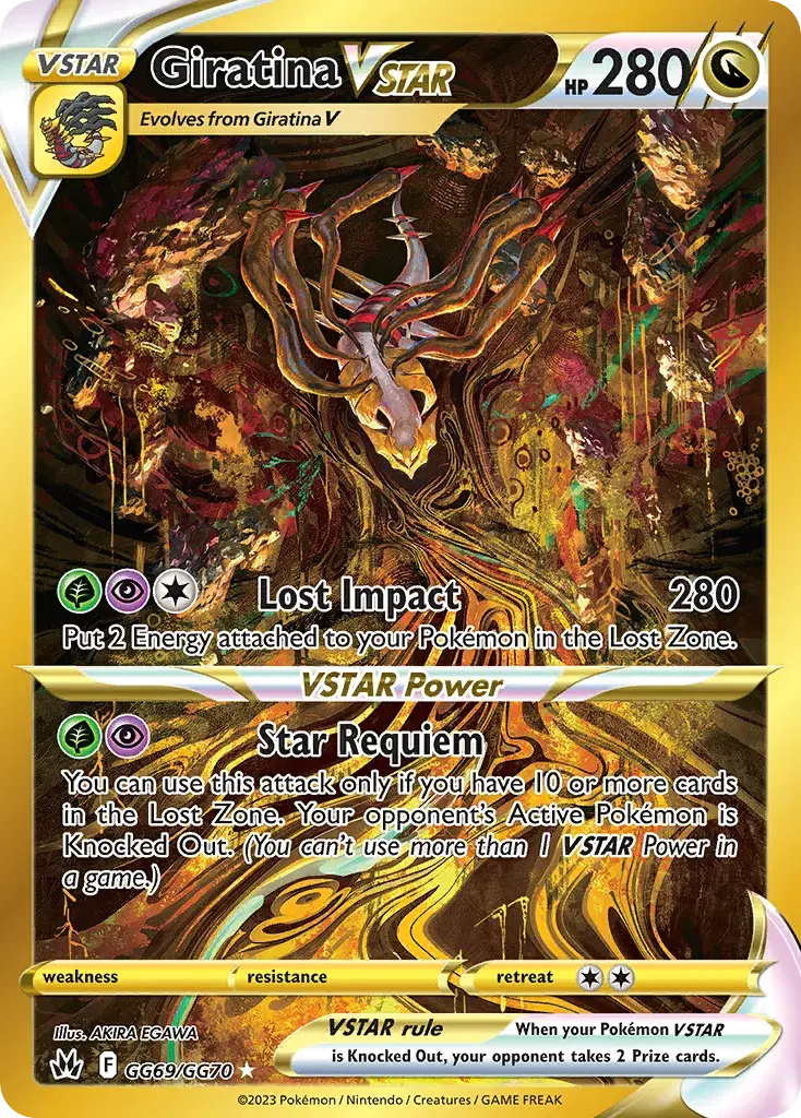 Giratina VSTAR Crown Zenith Galarian Gallery GG69