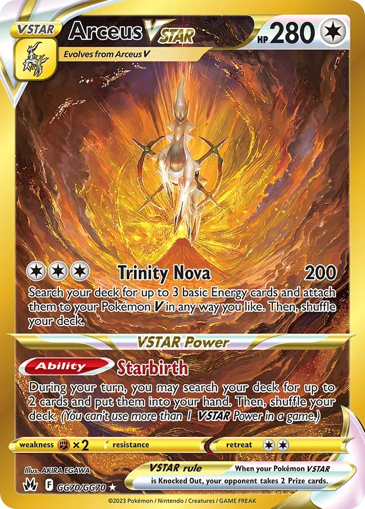 Arceus VSTAR Crown Zenith Galarian Gallery GG70