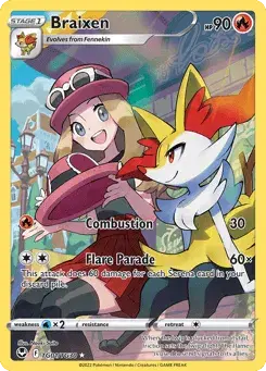 Braixen Silver Tempest Trainer Gallery