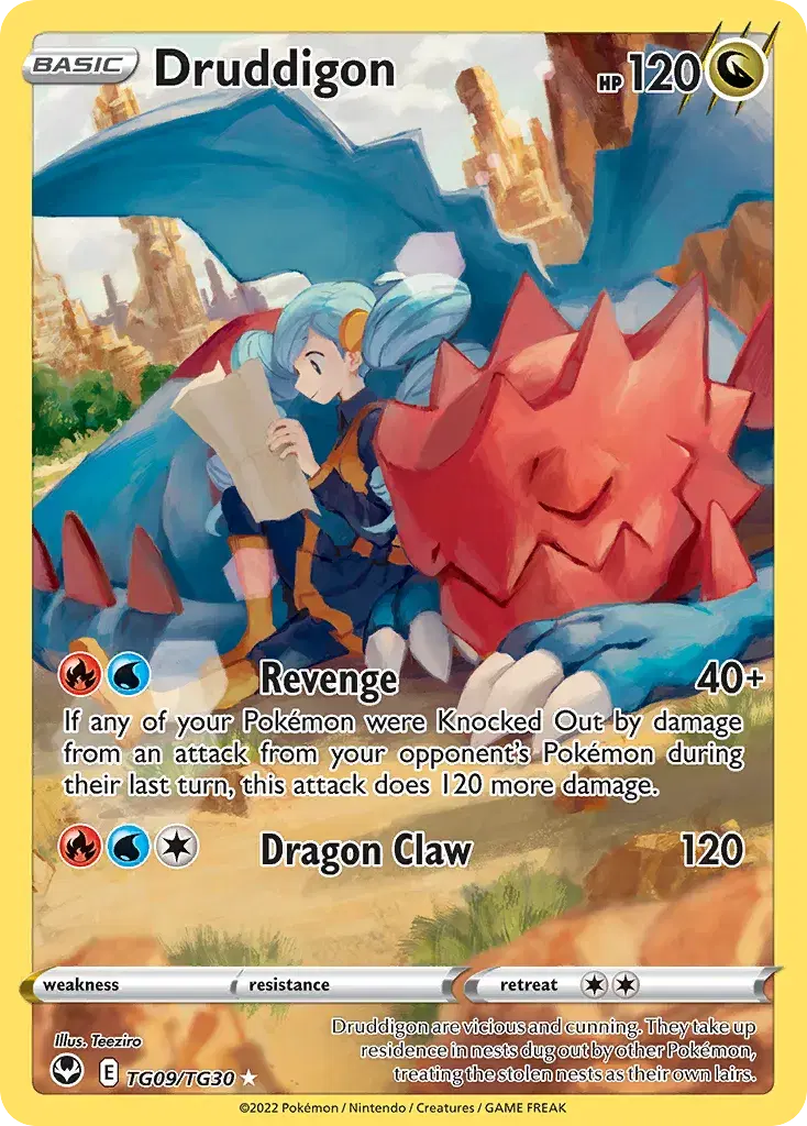 Druddigon Silver Tempest Trainer Gallery TG09