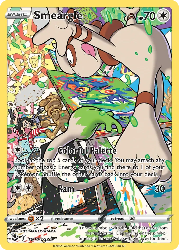 Smeargle Silver Tempest Trainer Gallery TG10