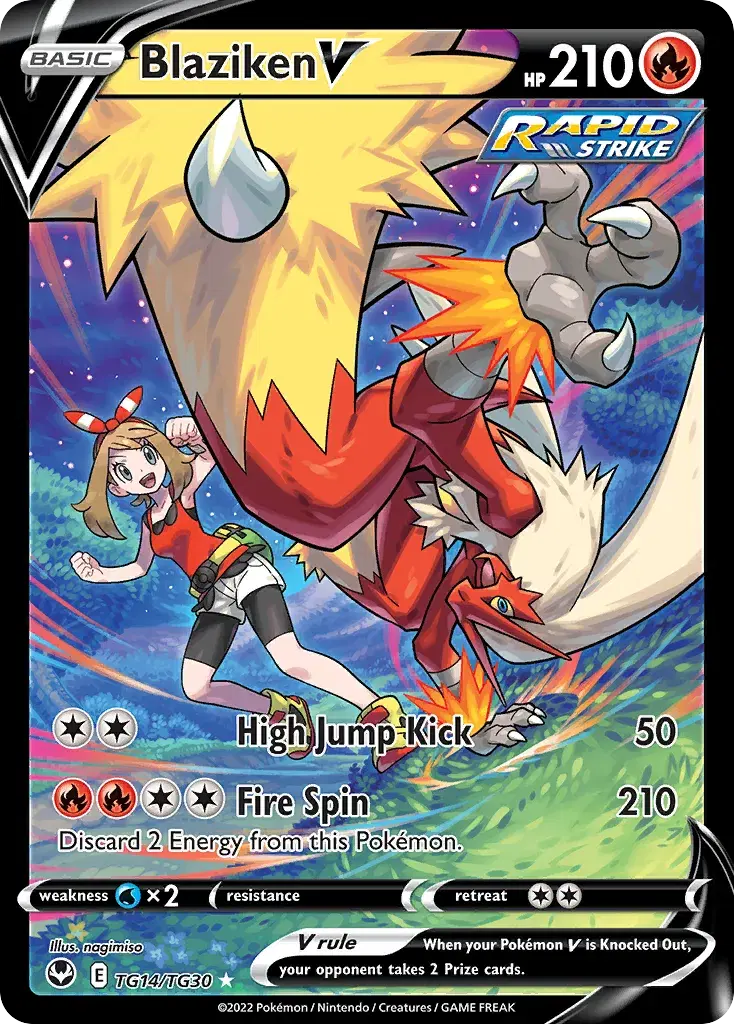 Blaziken V Silver Tempest Trainer Gallery TG14