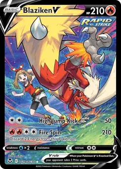 Blaziken V Silver Tempest Trainer Gallery