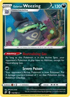 Galarian Weezing Rebel Clash