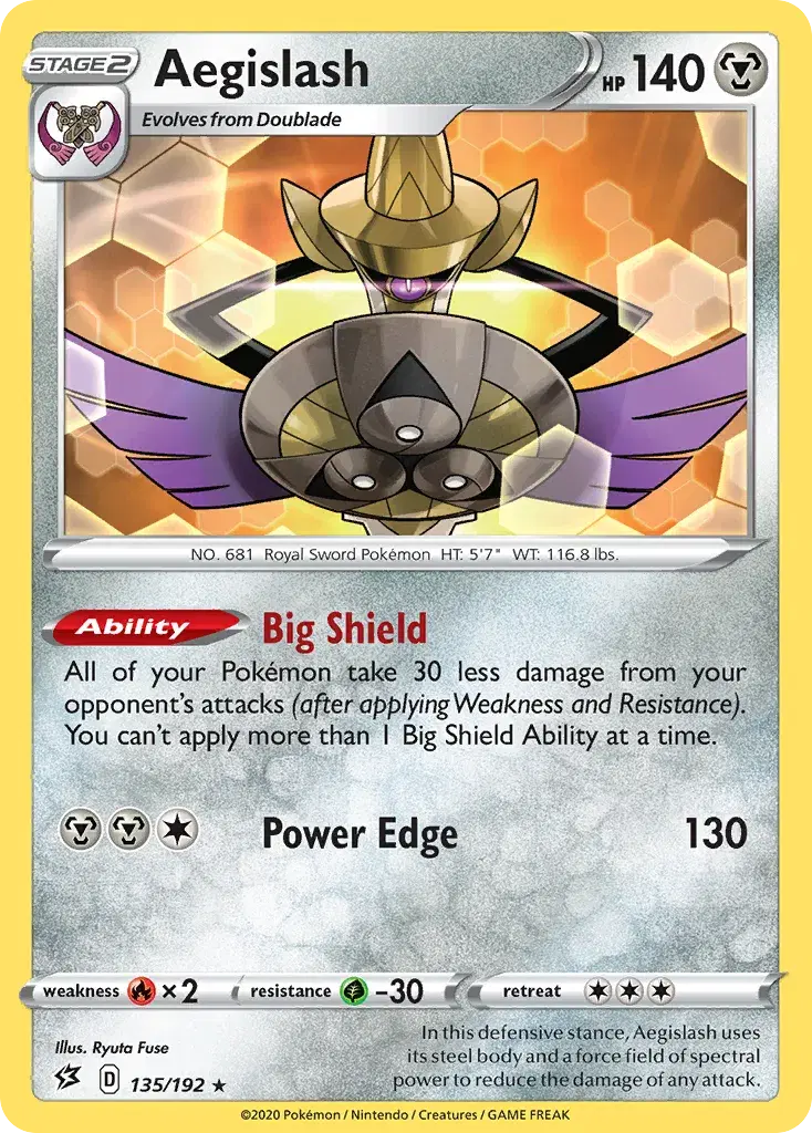 Aegislash Rebel Clash 135