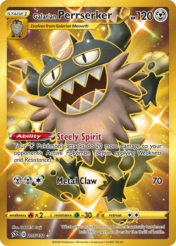 Galarian Perrserker Rebel Clash 205