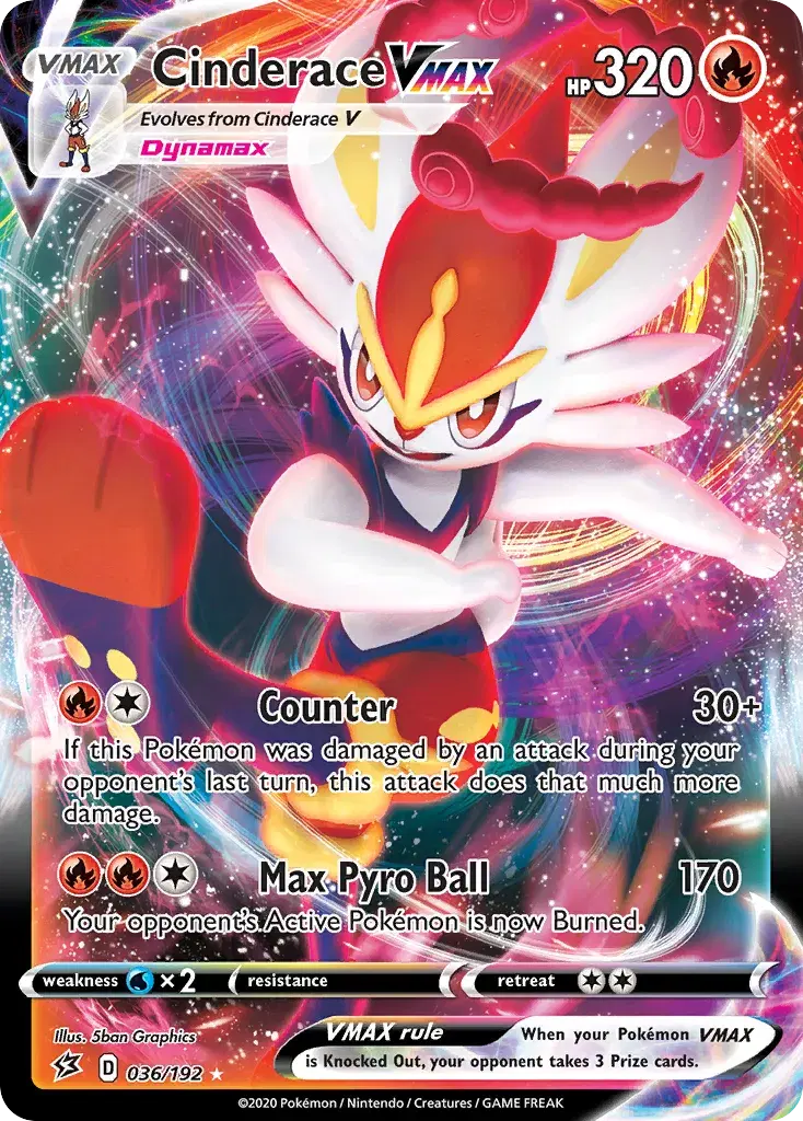 Cinderace VMAX Rebel Clash 36