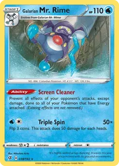 Galarian Mr. Rime Rebel Clash