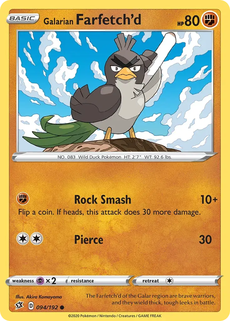 Galarian Farfetch'd Rebel Clash 94