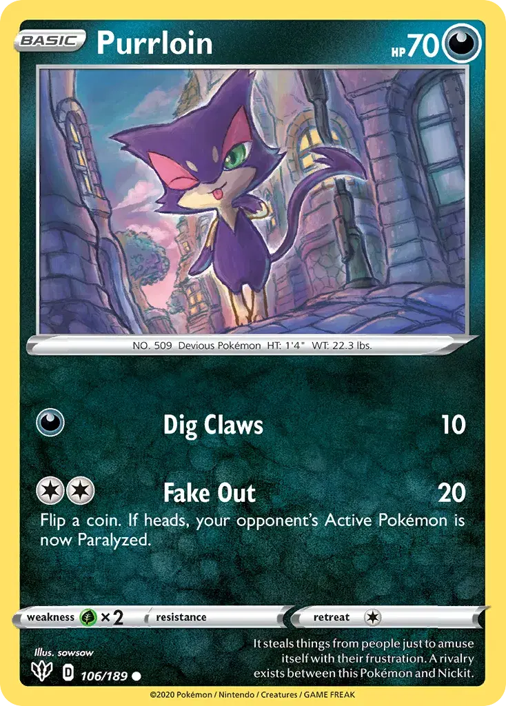 Purrloin Darkness Ablaze 106