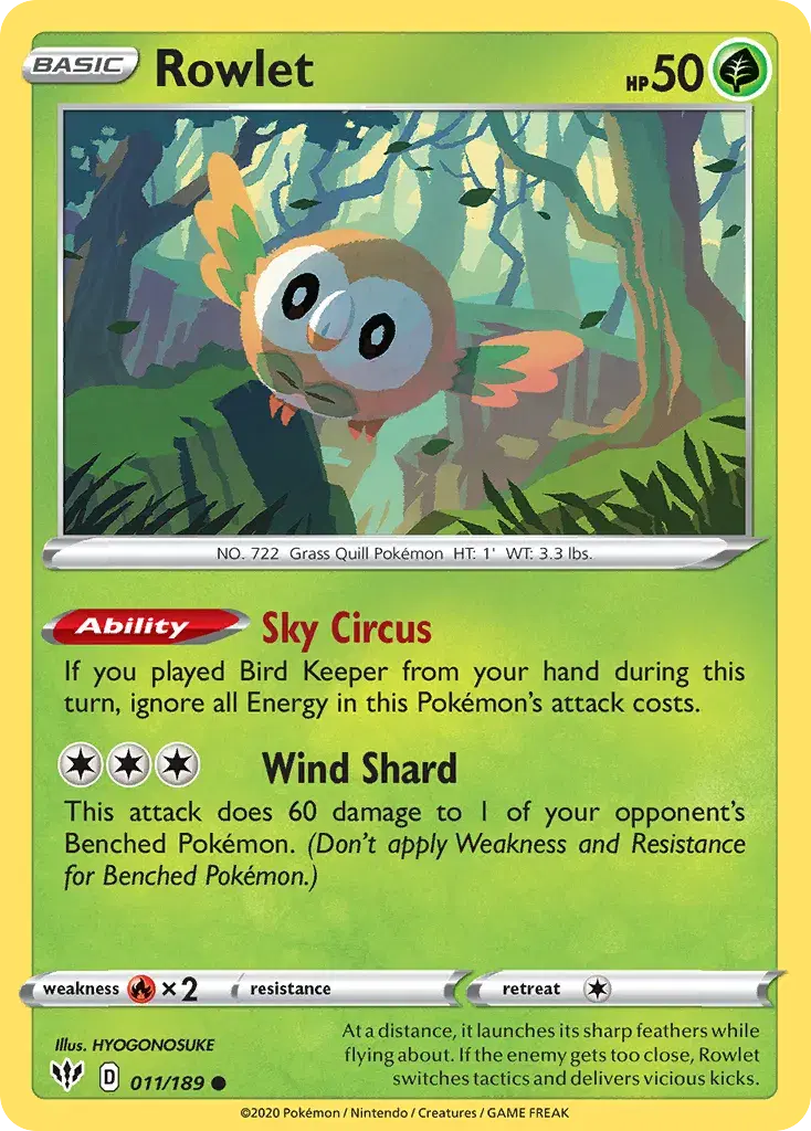 Rowlet Darkness Ablaze 11