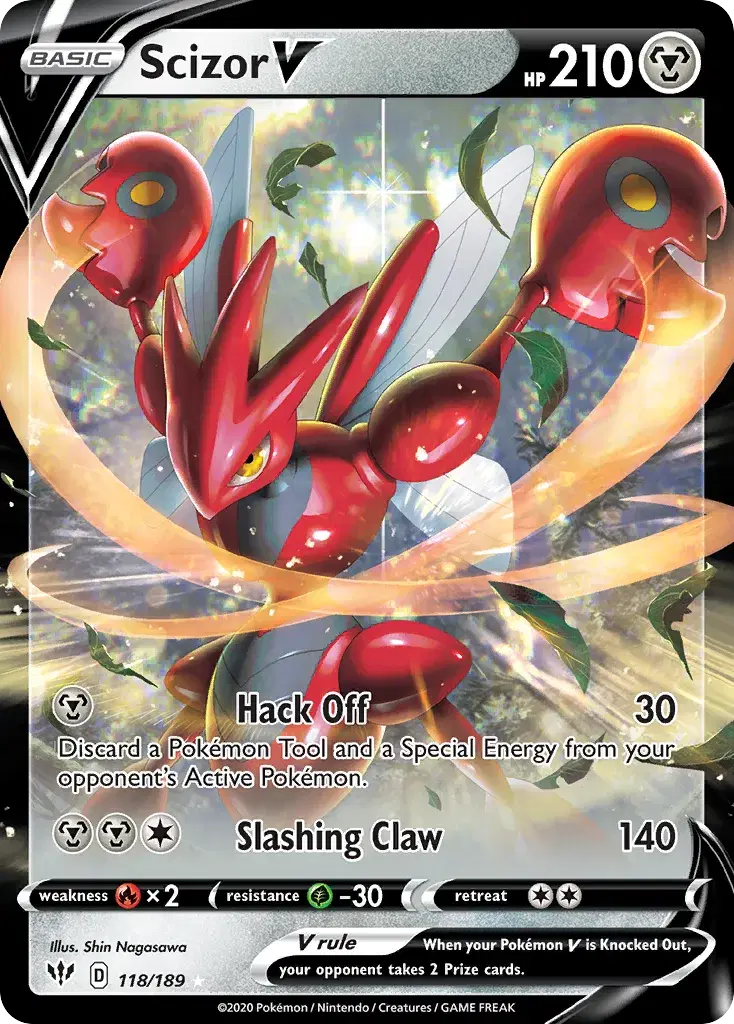 Scizor V Darkness Ablaze 118