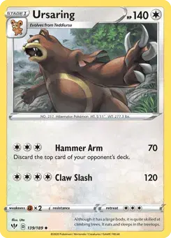 Ursaring Darkness Ablaze