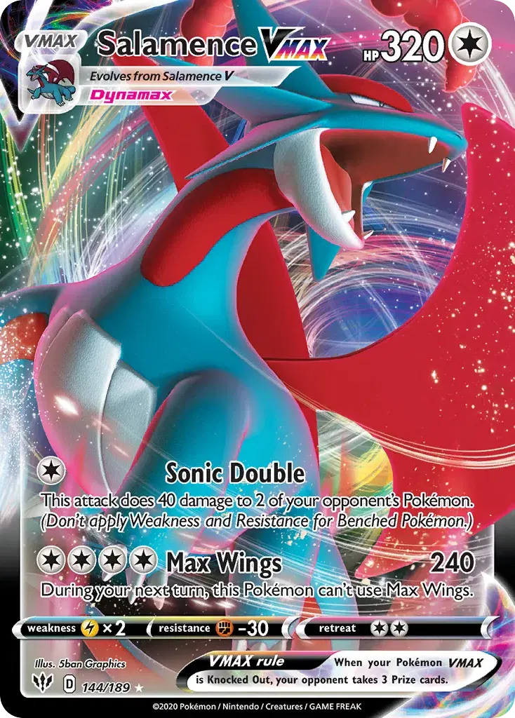 Salamence VMAX Darkness Ablaze 144