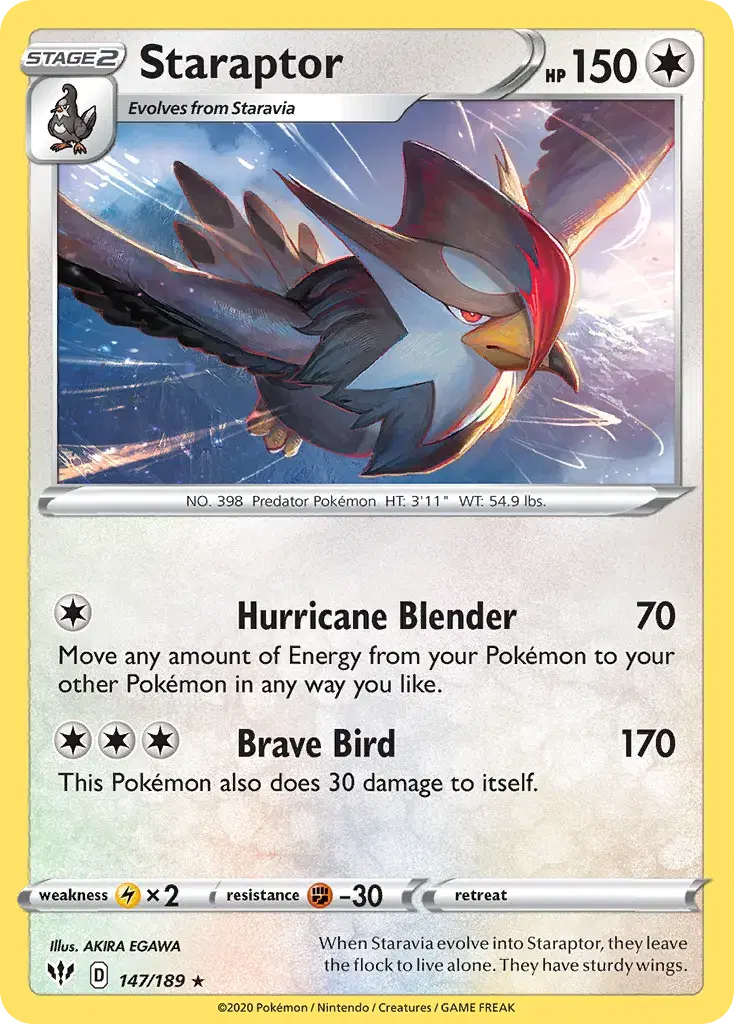 Staraptor Darkness Ablaze 147