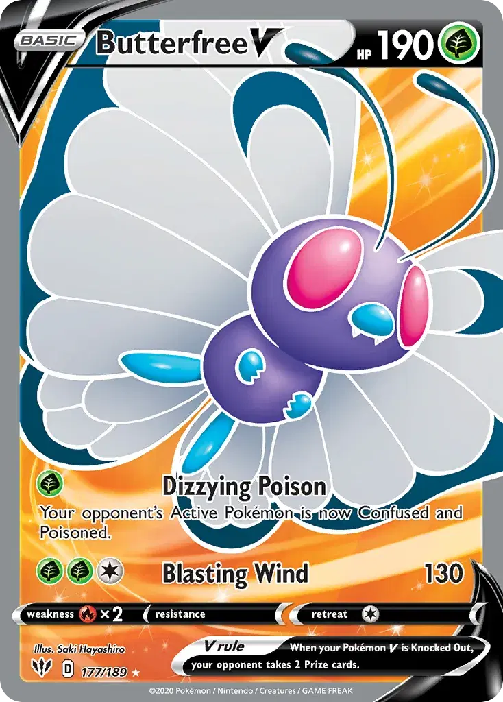 Butterfree V Darkness Ablaze 177
