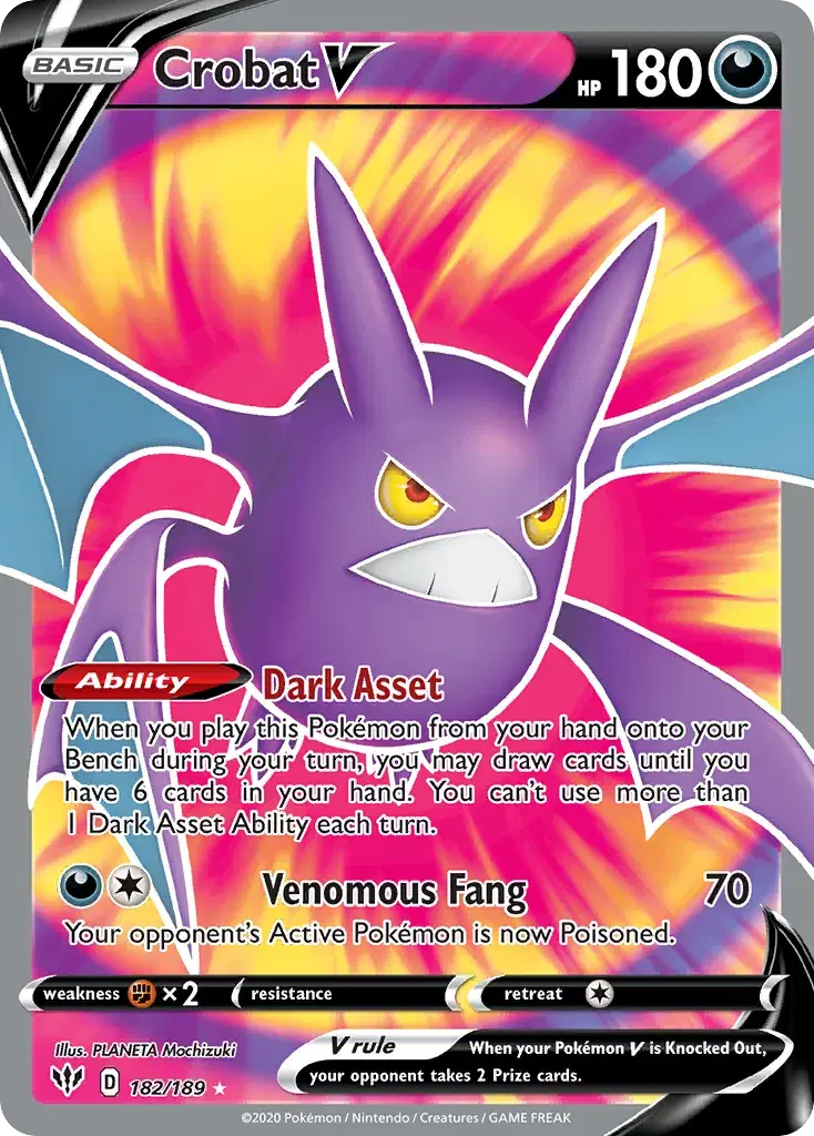 Crobat V Darkness Ablaze 182