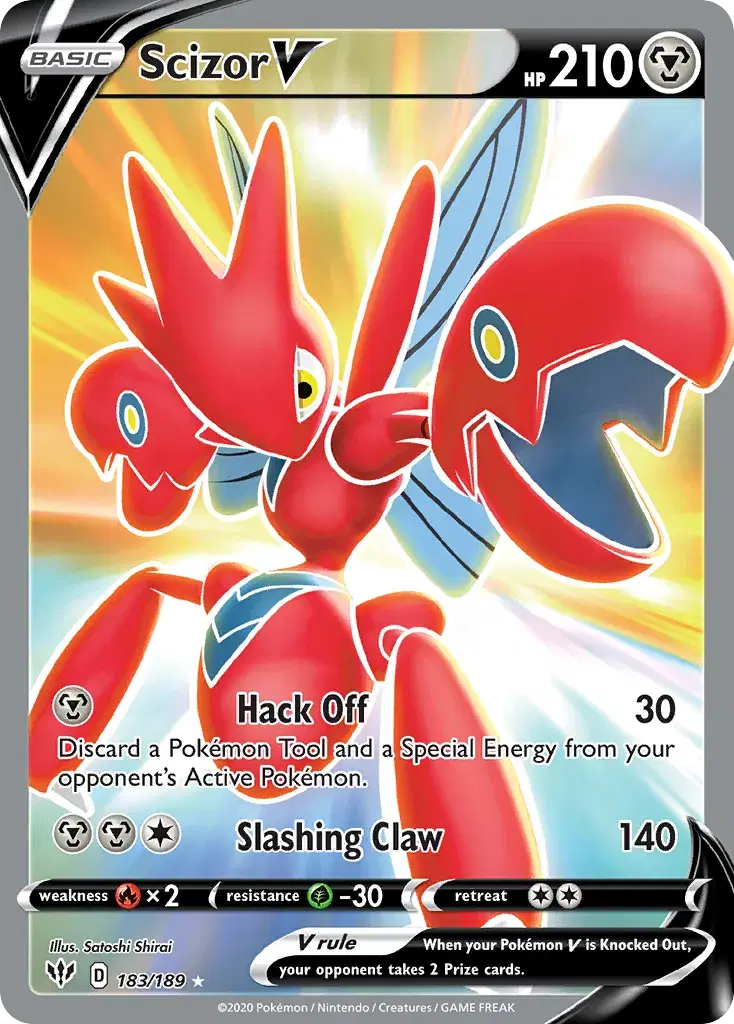Scizor V Darkness Ablaze 183