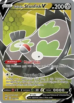 Galarian Stunfisk V Darkness Ablaze