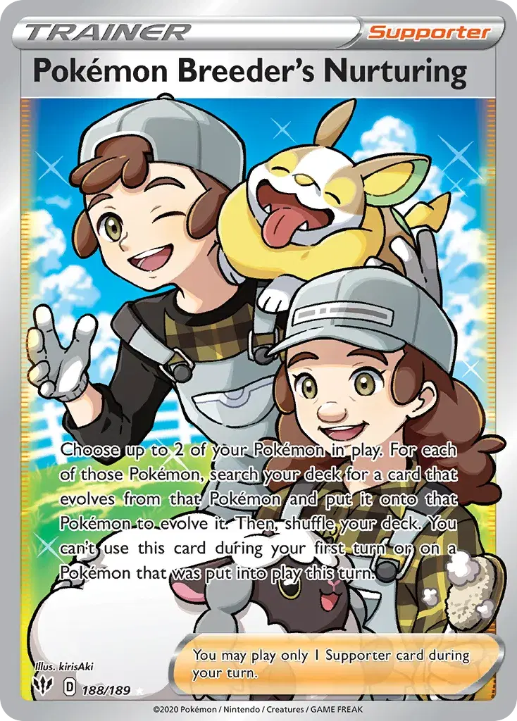 Pokémon Breeder's Nurturing Darkness Ablaze 188