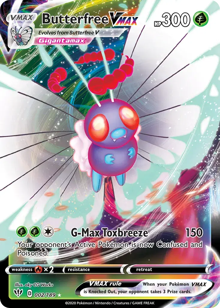 Butterfree VMAX Darkness Ablaze 2